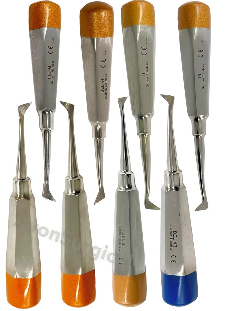 artlab -Premium Dental Elevators Etracting Extraction Osteotome Periotome Luxating Elevator Apical Spade Cryer Proximator Elevator Oral Implant, Root Extraction (Cryer Elevator Set of 8) - Image 3